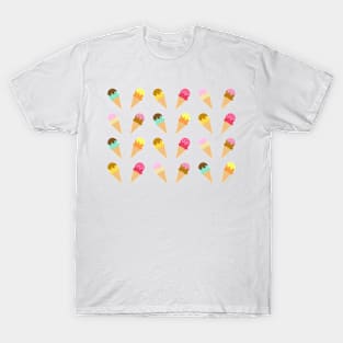 Ice Cream Pattern T-Shirt